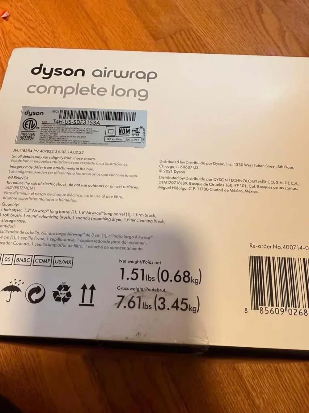BRAND NEW Dyson AirWrap Complete Long - Silver / Copper